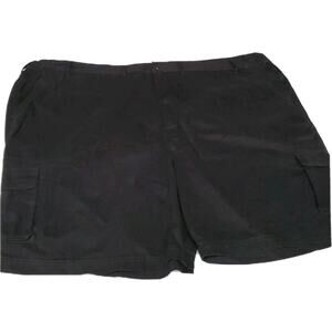 Full Blue Big Men's Expandable Waist 100% Cotton Washed Twill Cargo Shorts